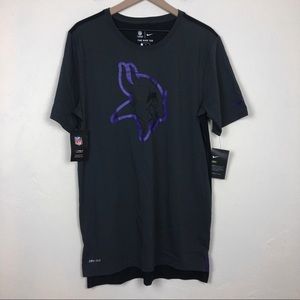 Nike NFL Dry-Fit Minnesota Vikings logo tee